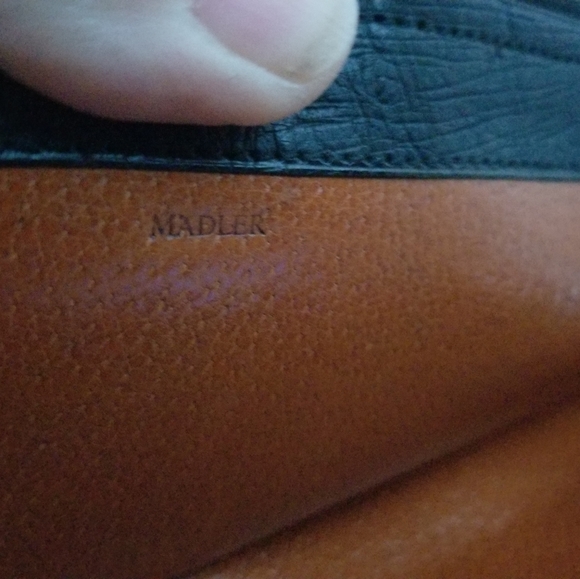 Vintage Madler attache bag black ostrich leather - Picture 6 of 6